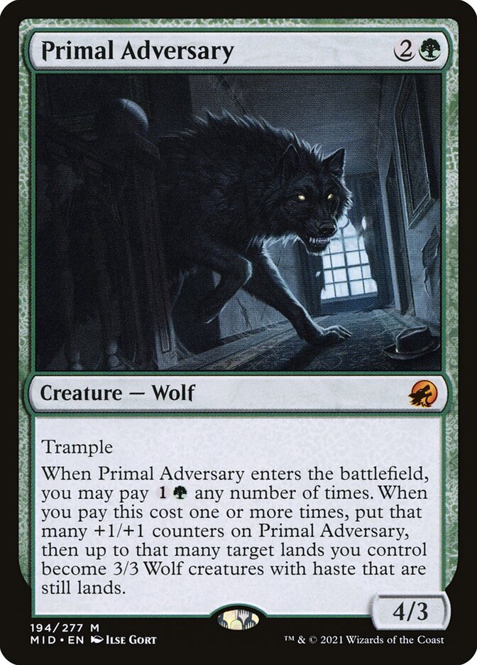 Primal Adversary (194) Innistrad: Midnight Hunt MID MTG Magic