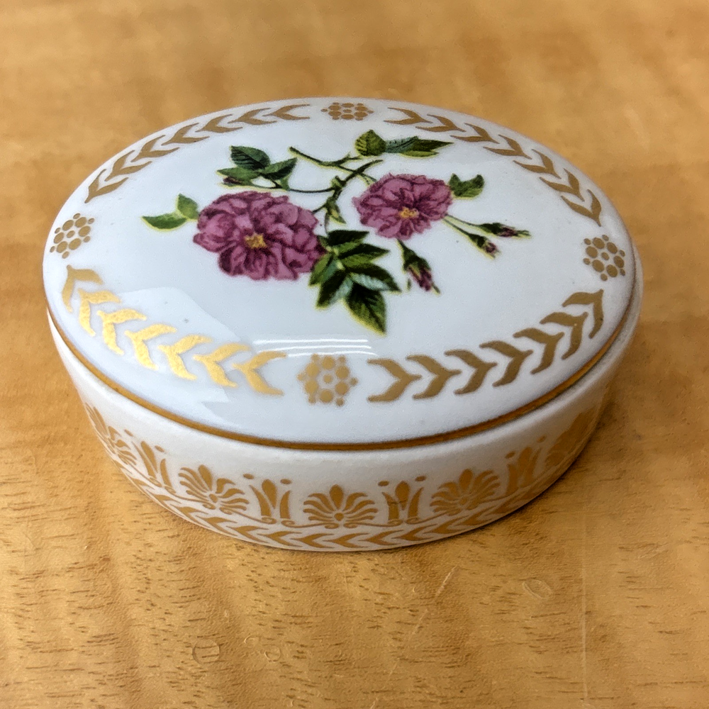 Empress Josephine Rose Garden Rosa Francofurtana Limoges Box