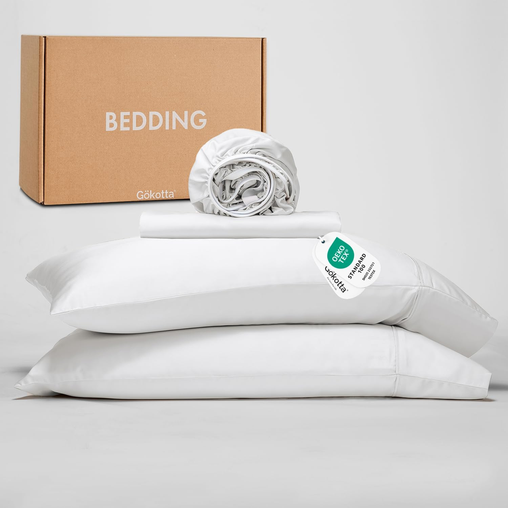 Soft Breathable King Size Bamboo Rayon Sheets Set