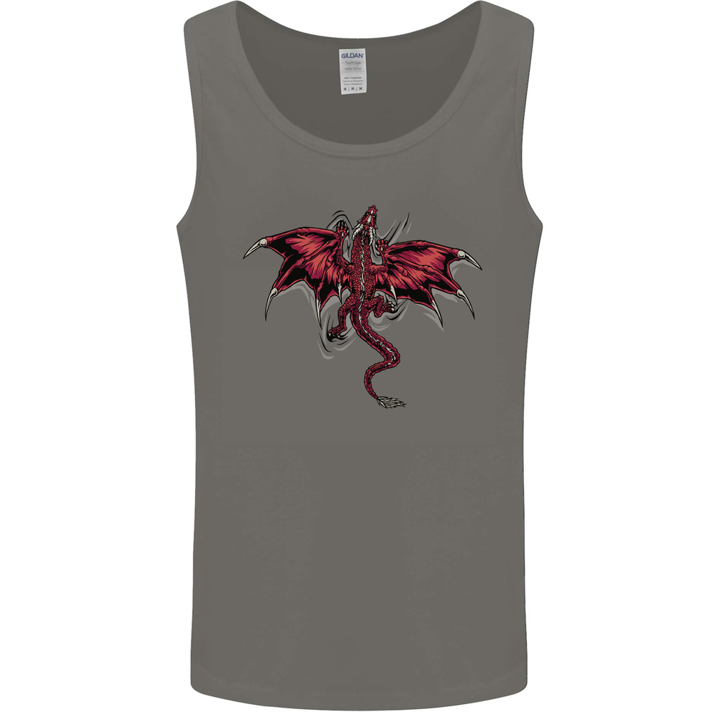 A Dragon Climbing the Material Mens Vest Tank Top