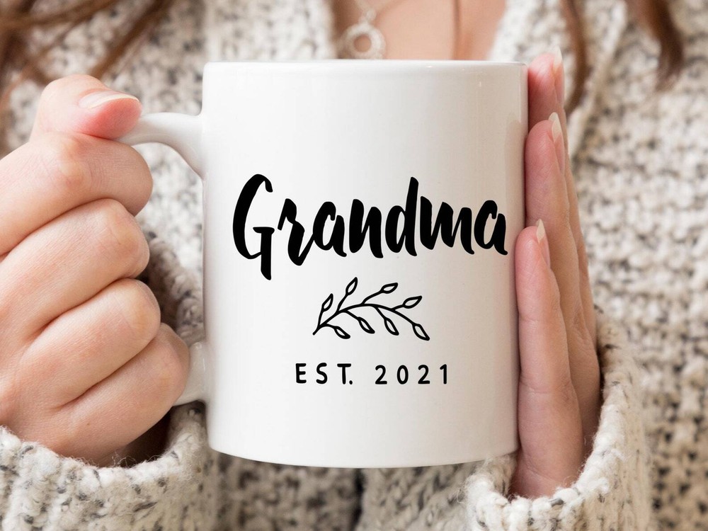 New Grandma Coffee Mug Pregnancy Announcement Coffee Mug Custom Gift To Announce