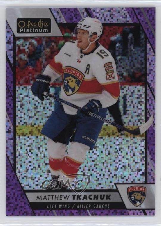 2023-24 OPC Platinum Violet Pixels 299 Matthew Tkachuk 142