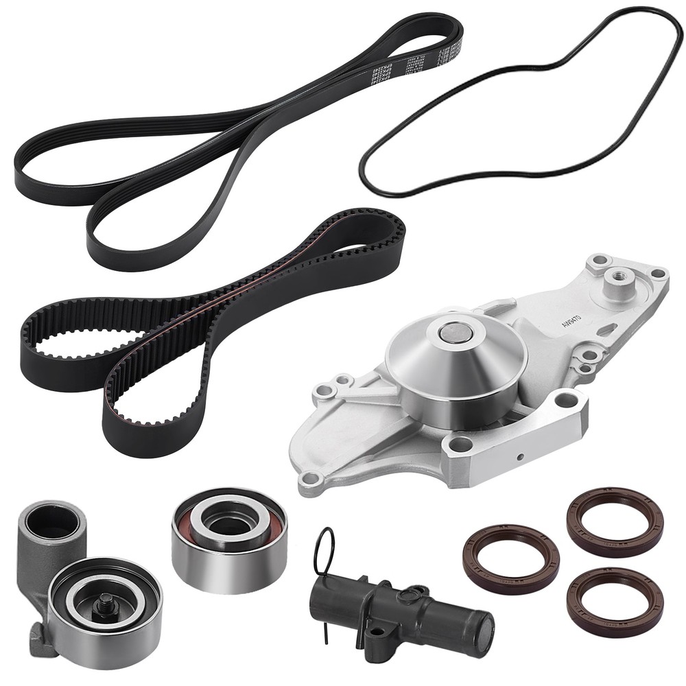 Timing Belt Kit w/Water Pump Tensioning Wheel For Honda Pilot 2005-2014 3.5L V6