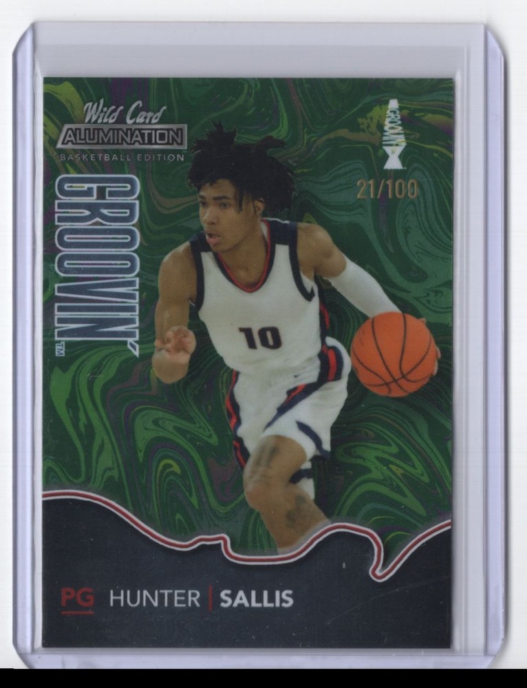 2022-23 Wild Card Alumination Groovin' Hunter Sallis 21/100 #GG-13