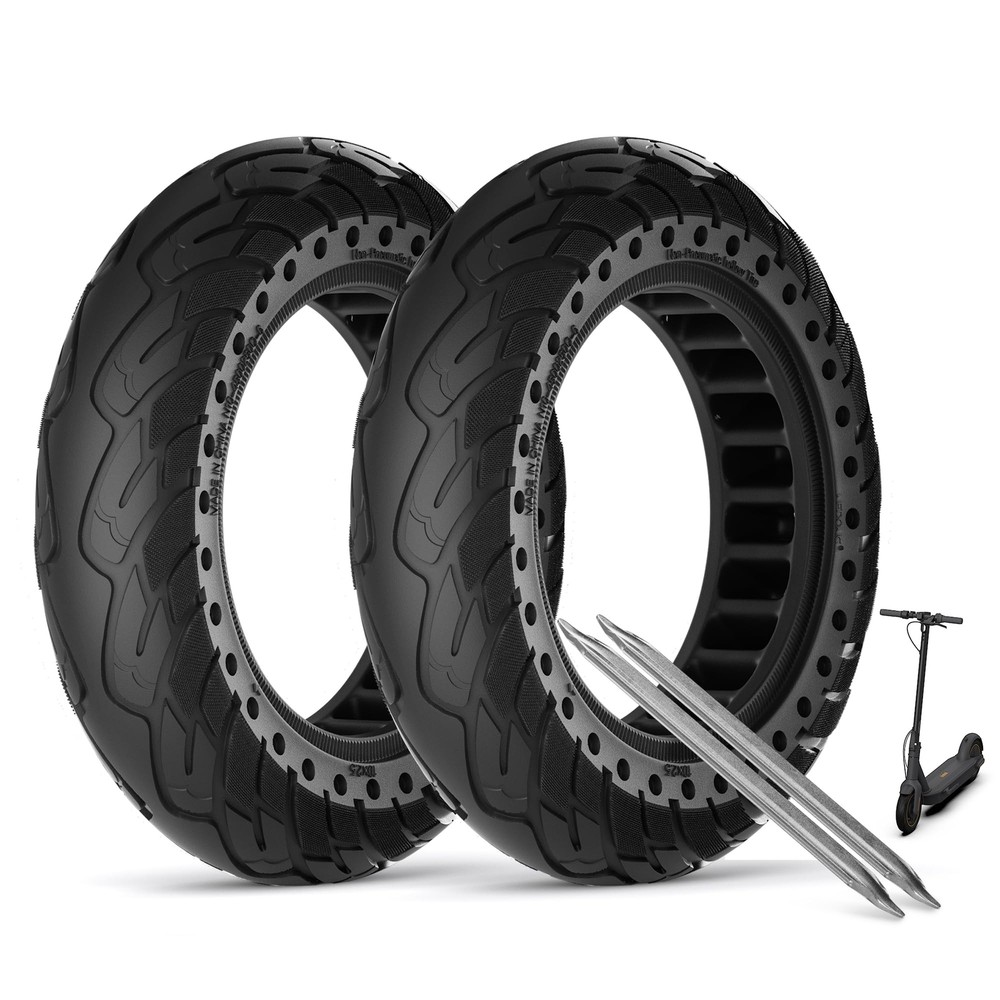 STIO 10x2.5 Solid Rubber Tire for Segway Ninebot MAX G30 G30P G30LP Hibo