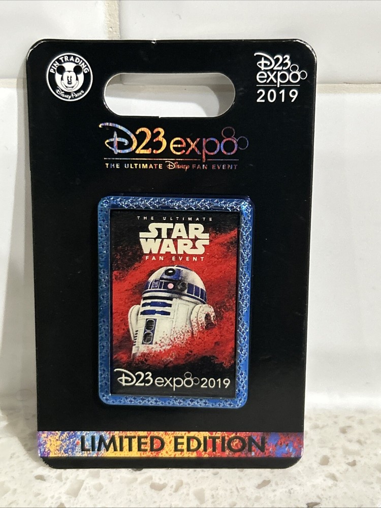 2019 Disney D23 Expo R2-D2 Star Wars Character Logo Pin LE 1000