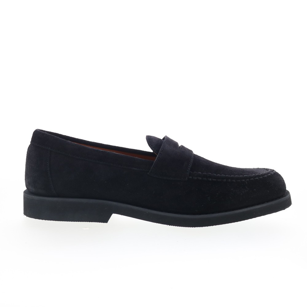 Sebago Ryan Suede PO 771176W-908 Mens Black Loafers & Slip Ons Penny Shoes