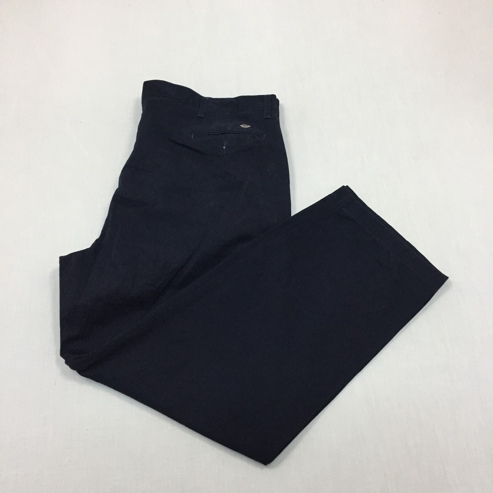 Dockers Chino Trousers Cotton Pants Straight Fit Mens Size 42W 30L Blue