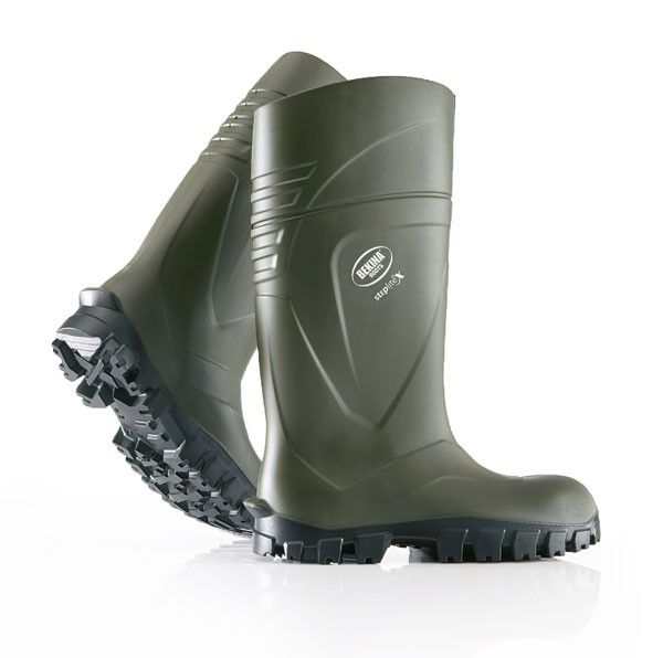 Bekina Steplite X Solid Grip Full Safety Wellingtons S5 Green Size 11