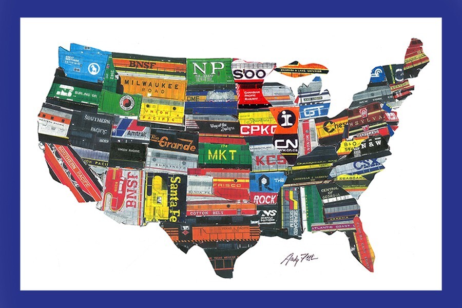 US Map of Railroads 12