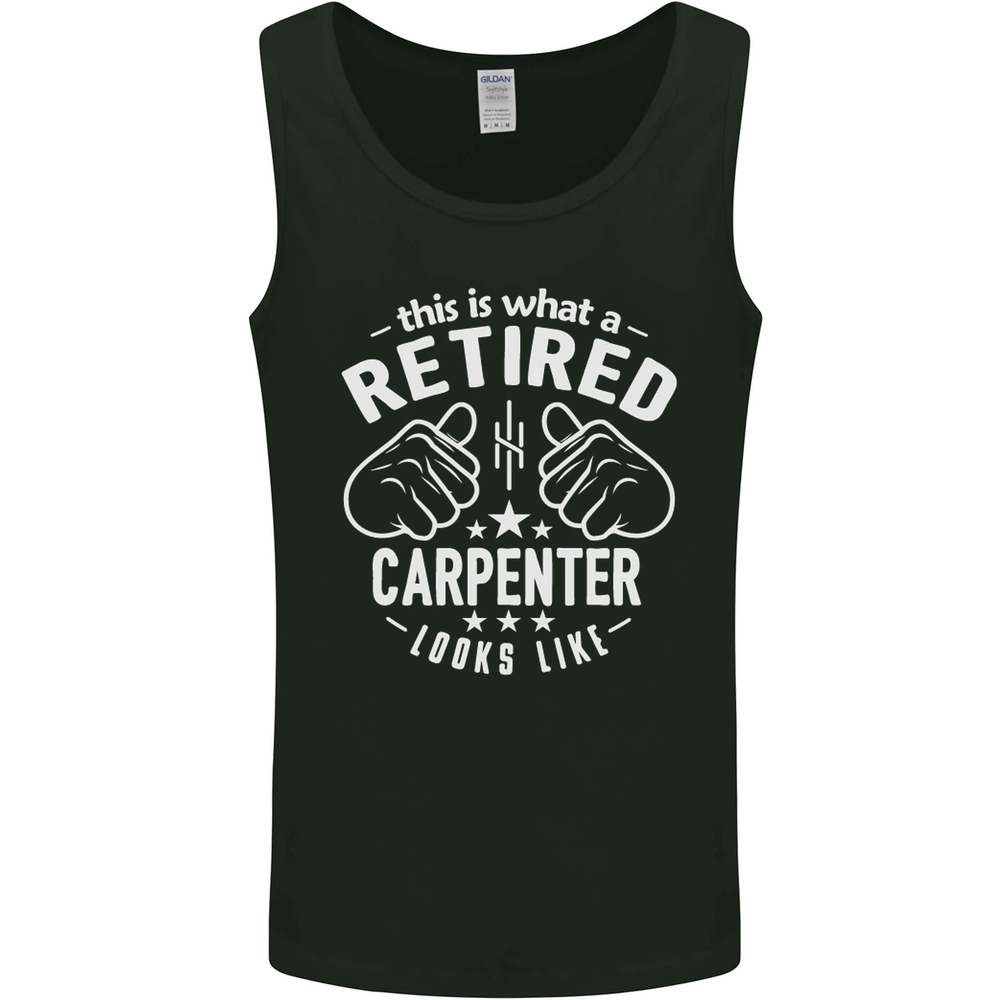 Retired Carpenter Graphic Vest Tank Top for Men