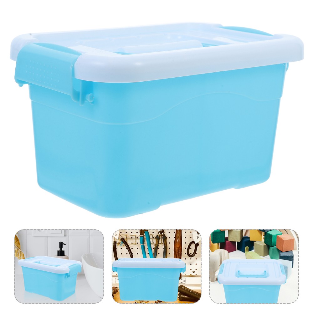 Kids Toy Storage Box with Lids - Plastic Organizer Containers