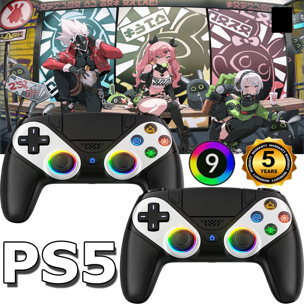 1-4PCS For Sony Playstation 5 PS5 DualSense Wireless Black Controller w/Flash US