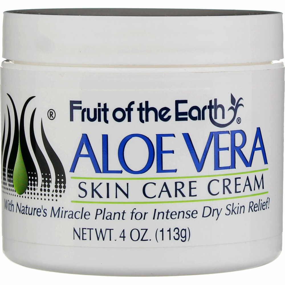 5 Pack Fruit Of The Earth Aloe Vera Skin Care Cream, 4 oz