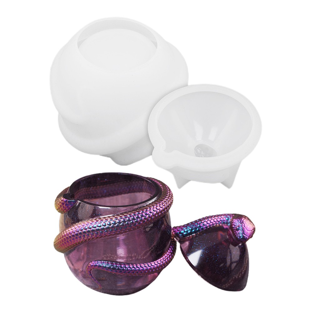 Snake Egg Silicone Mold for Resin Plaster Storage & Casting  
