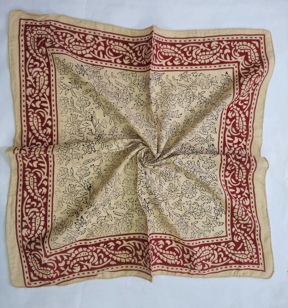 100% Cotton Bandanas, Bohemian Style Cotton Neck Scarf, Boho Soft Cotton Bandana