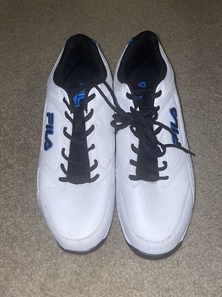 Fila Men's RIFASO ( PICKLEBALL) Sneakers  White/black/Navy Size 12