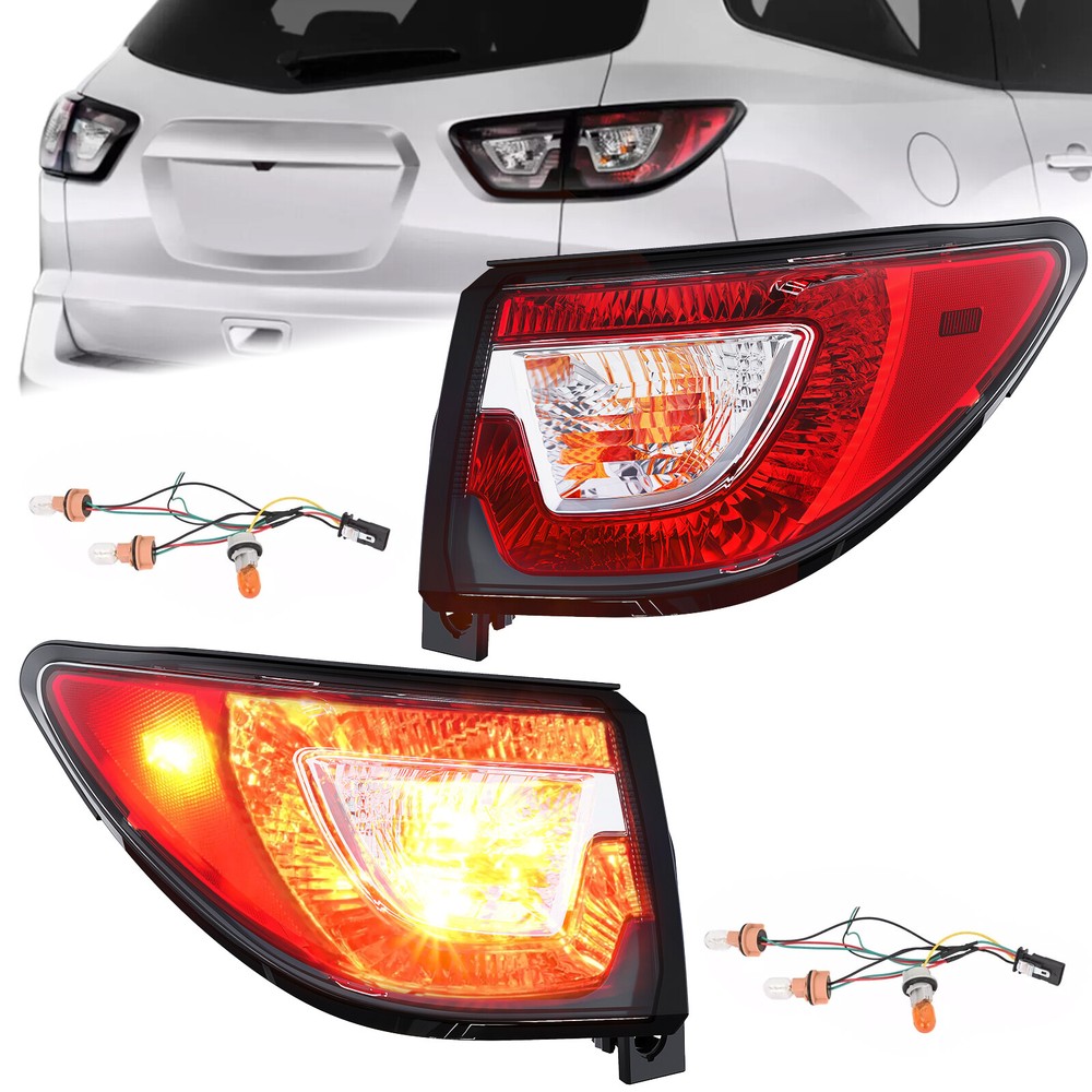 2PCS Driver Passenger Side Outer Tail Light Brake Lamp For Chevy Traverse 13-17