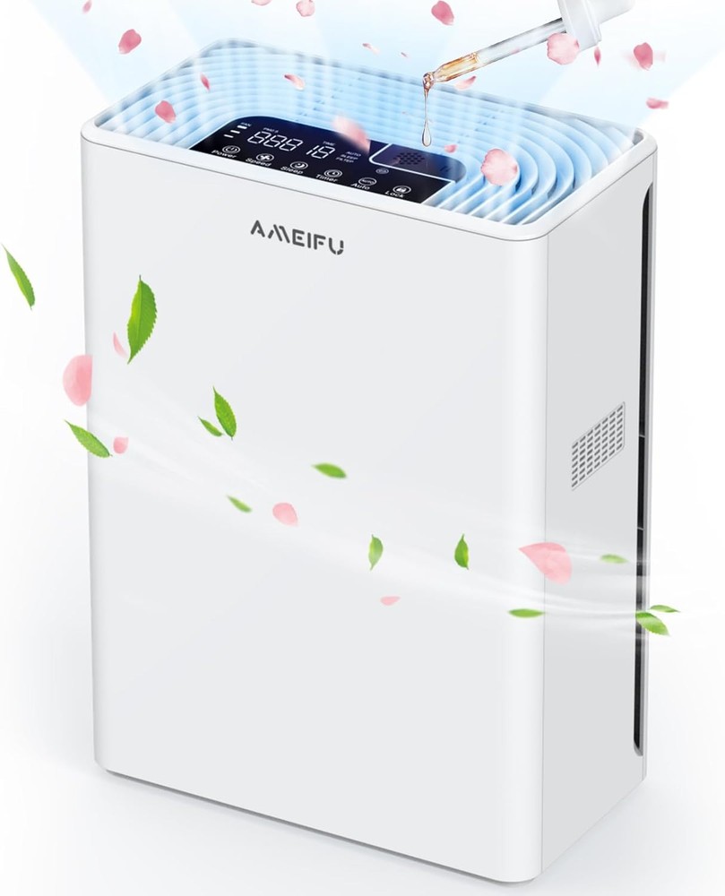 Air Purifiers for Home Large Room up to 2200sq.ft, 2024 Upgraded H13 White