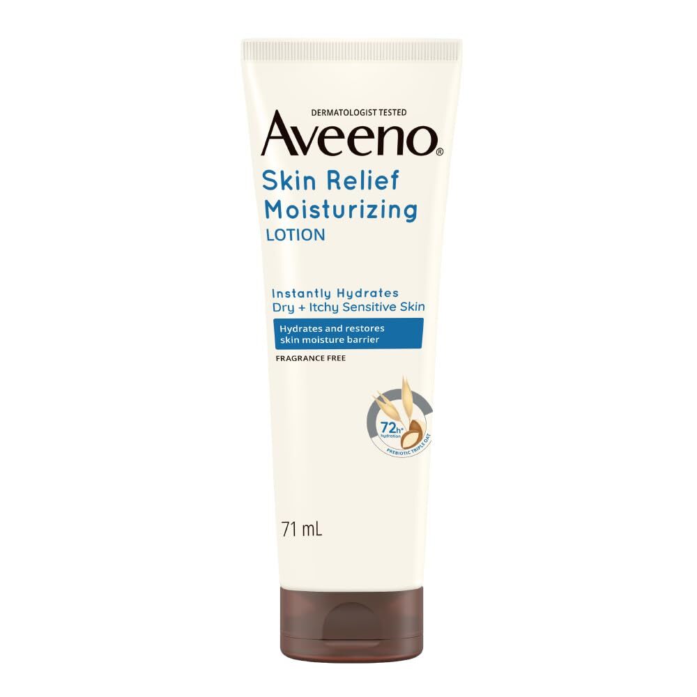Aveeno Skin Relief Lotion For Sensitive Skin, White, 71 g