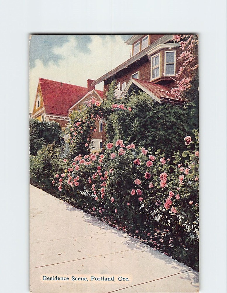 Postcard Residence Scene Portland Oregon USA
