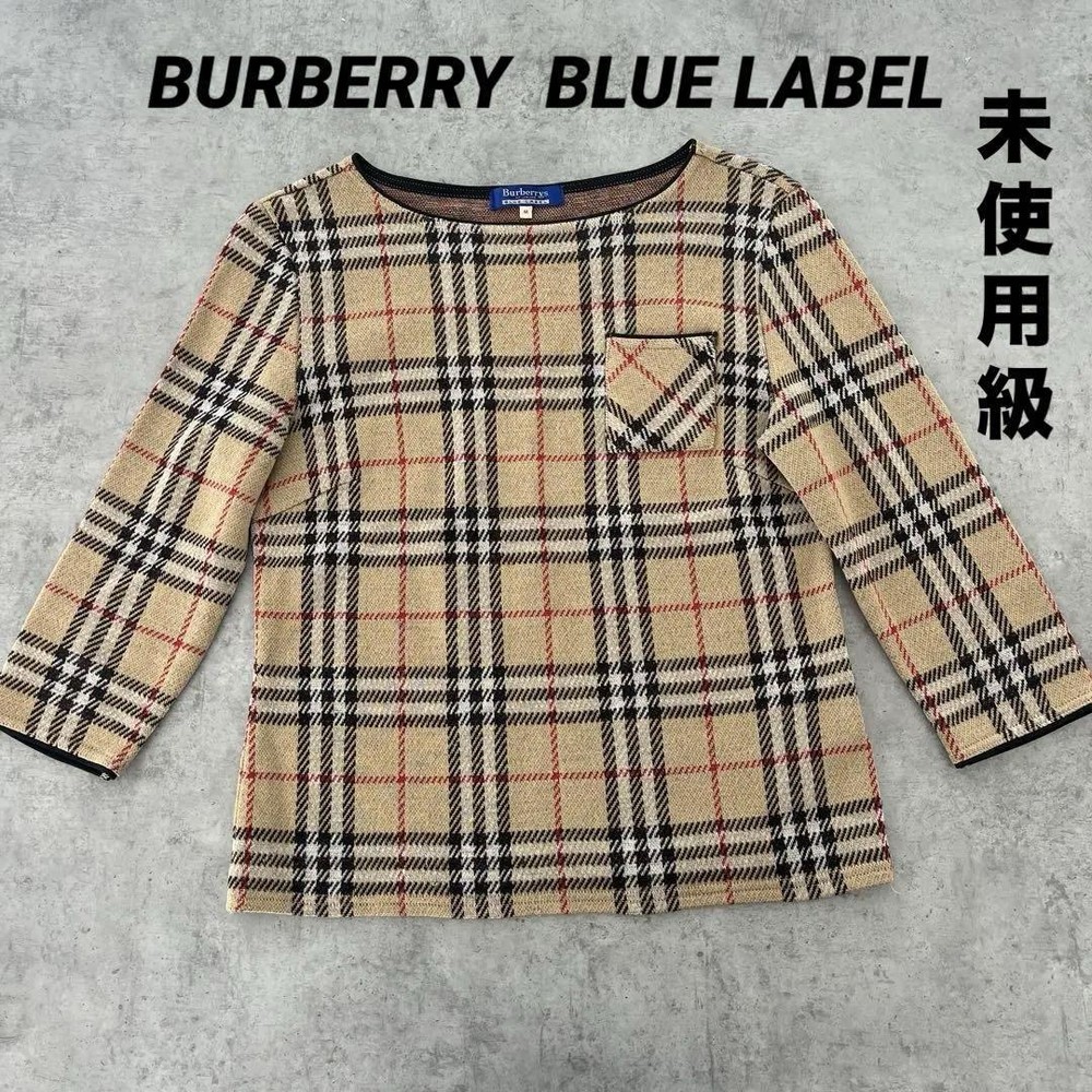 Burberry Blue Label Nova Check Knit Top Size M Used Good Condition