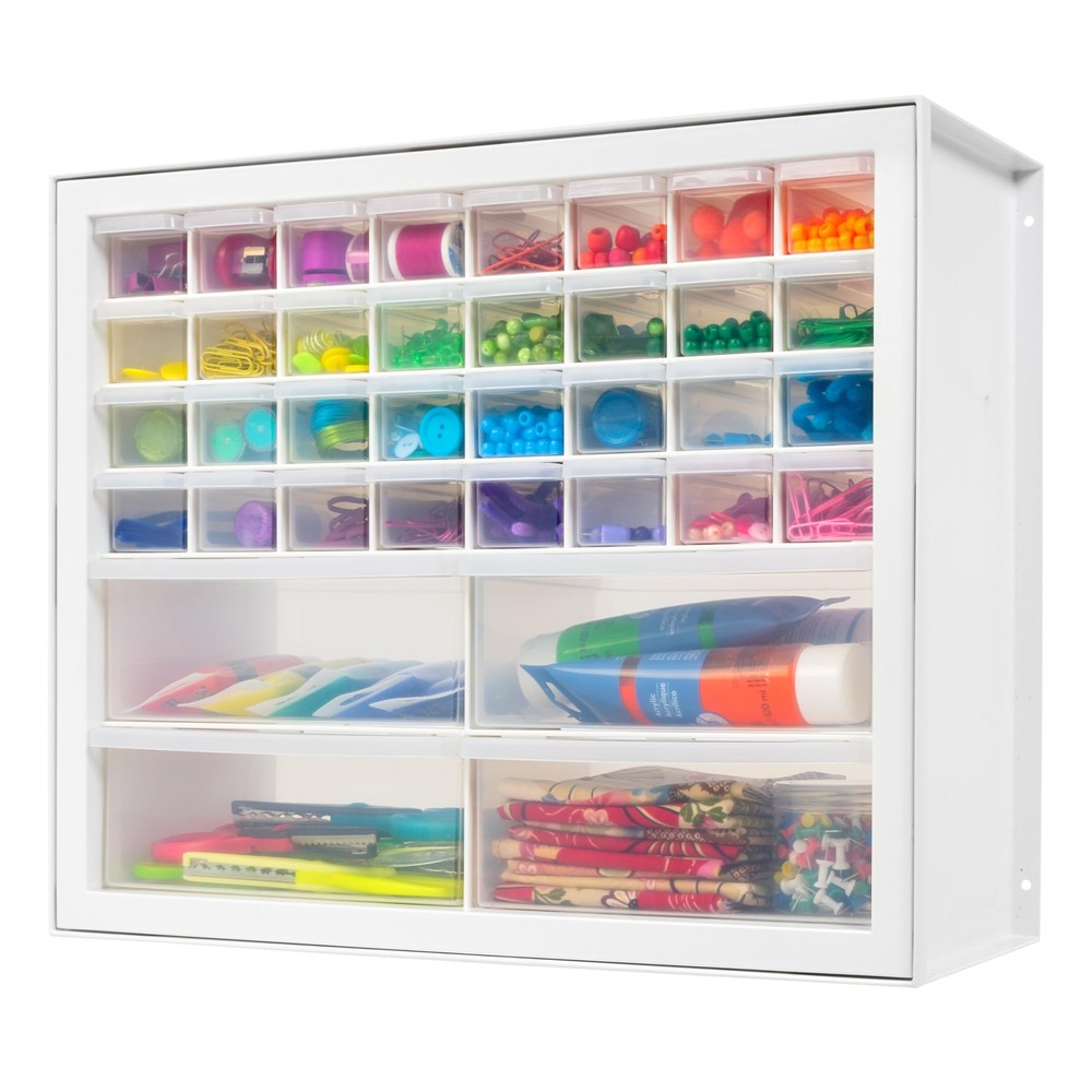 USA Craft Cabinet with 36 Drawers for Screw & Hardware Storage Organization