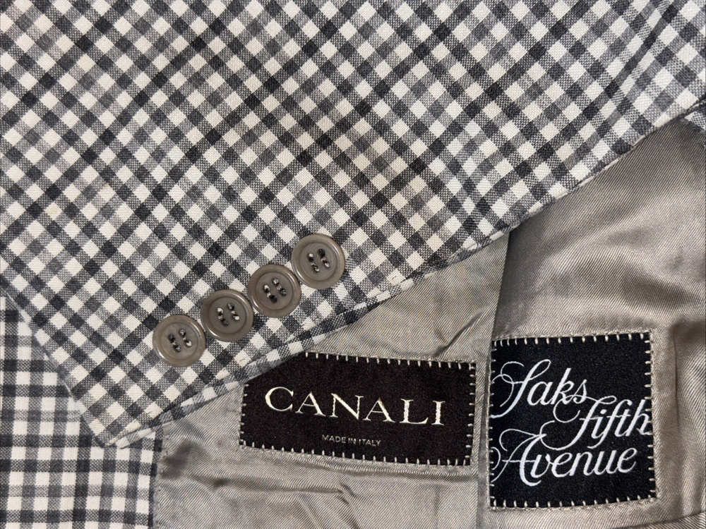 Canali Saks Fifth Avenue Brown Label Sport Coat Blazer 52IT 42 US