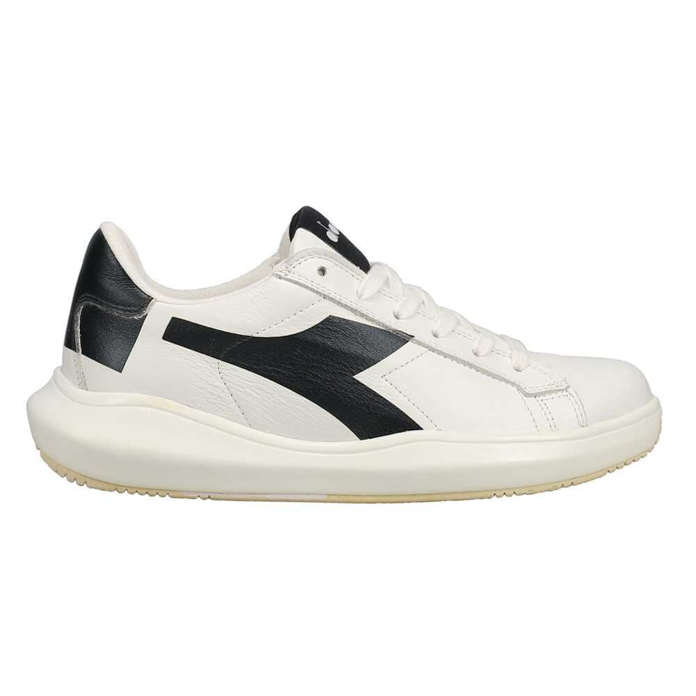 Diadora Mass Damper Derby Lace Up  Mens Black, White Sneakers Casual Shoes 17633
