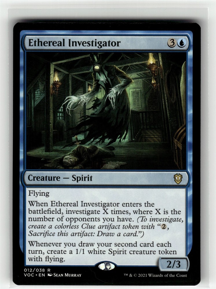 ETHEREAL INVESTIGATOR Crimson Vow Commander #12 VOC(NM+)(MTG)