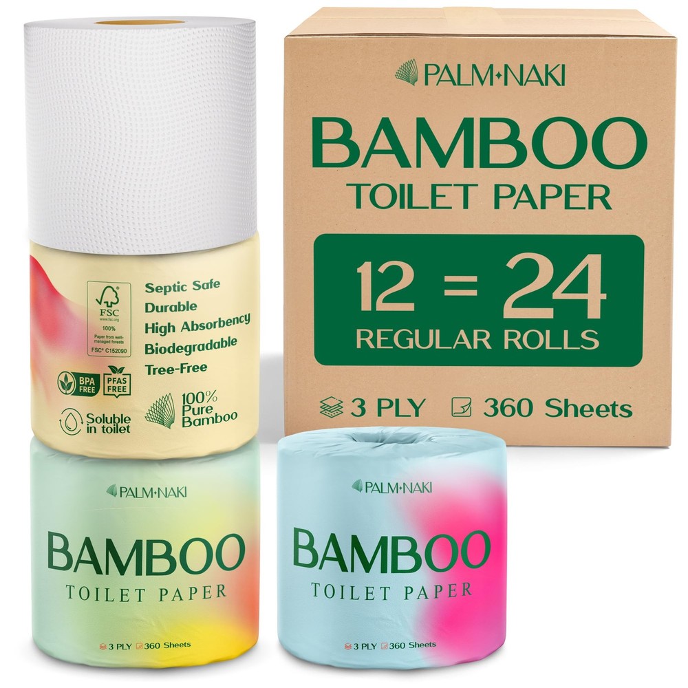 Eco-Friendly 3-Ply Bamboo Toilet Paper – Soft, Strong & Tree-Free – FSC Certified