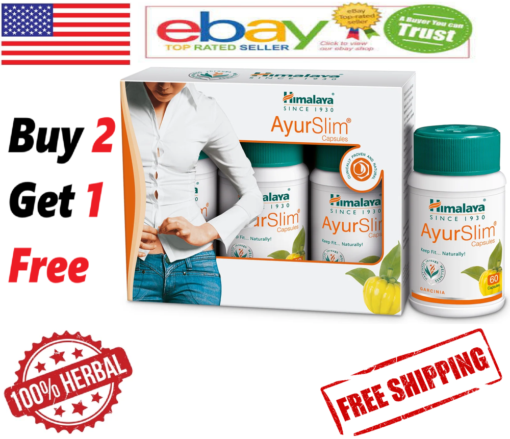 Himalaya AyurSlim (60 Caps) Keep Fit Naturally 100% Herbal (Free Shipping)