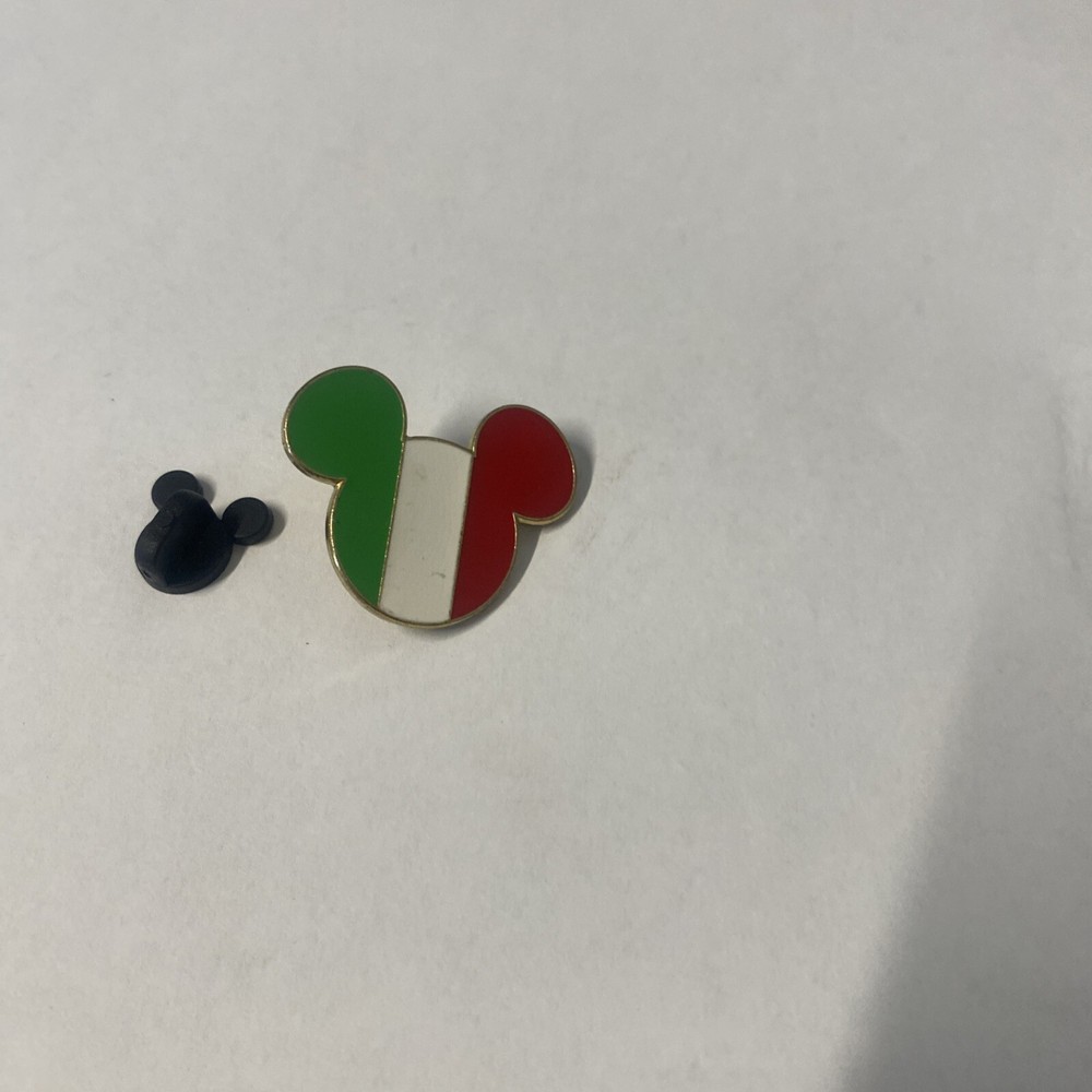 DISNEY Italy Flag Mickey Mouse Head Official Trading Pin 2006