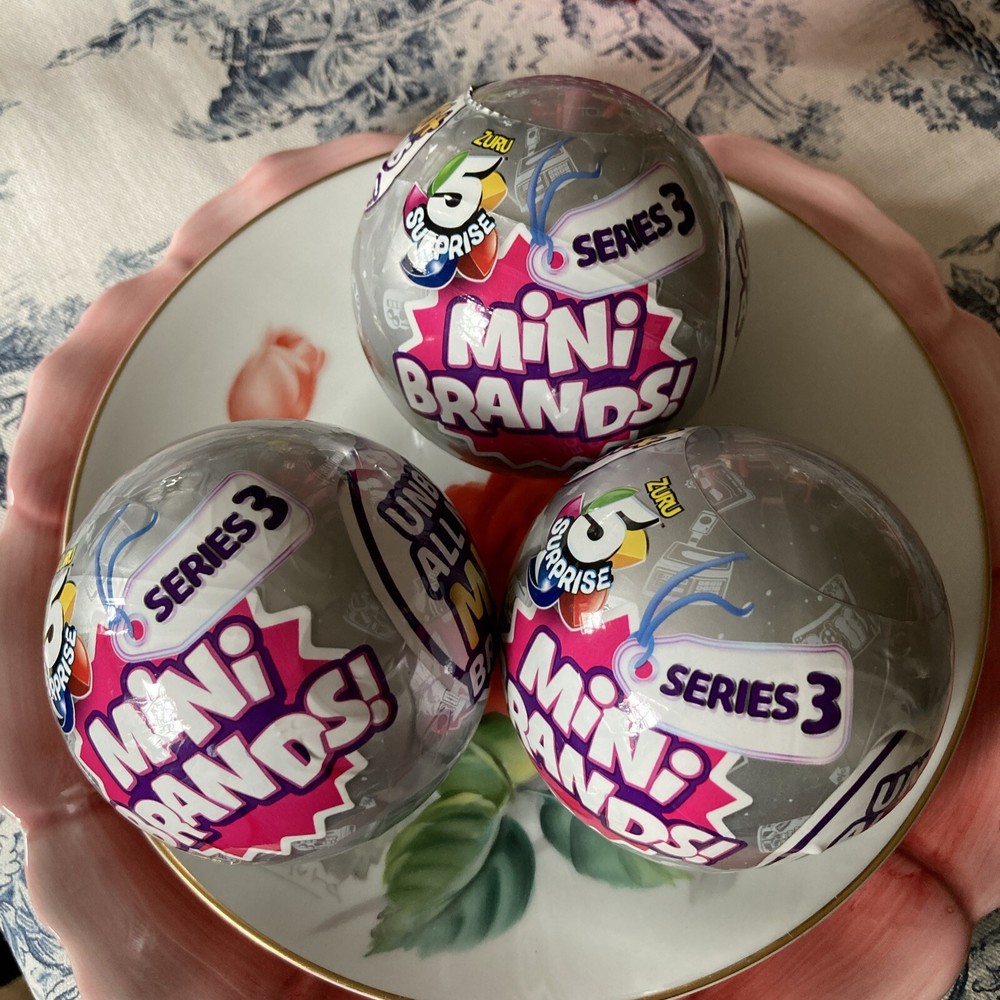 Lot of 3 x Zuru 5 Surprise Mini Brands Series 3 - MUST HAVE