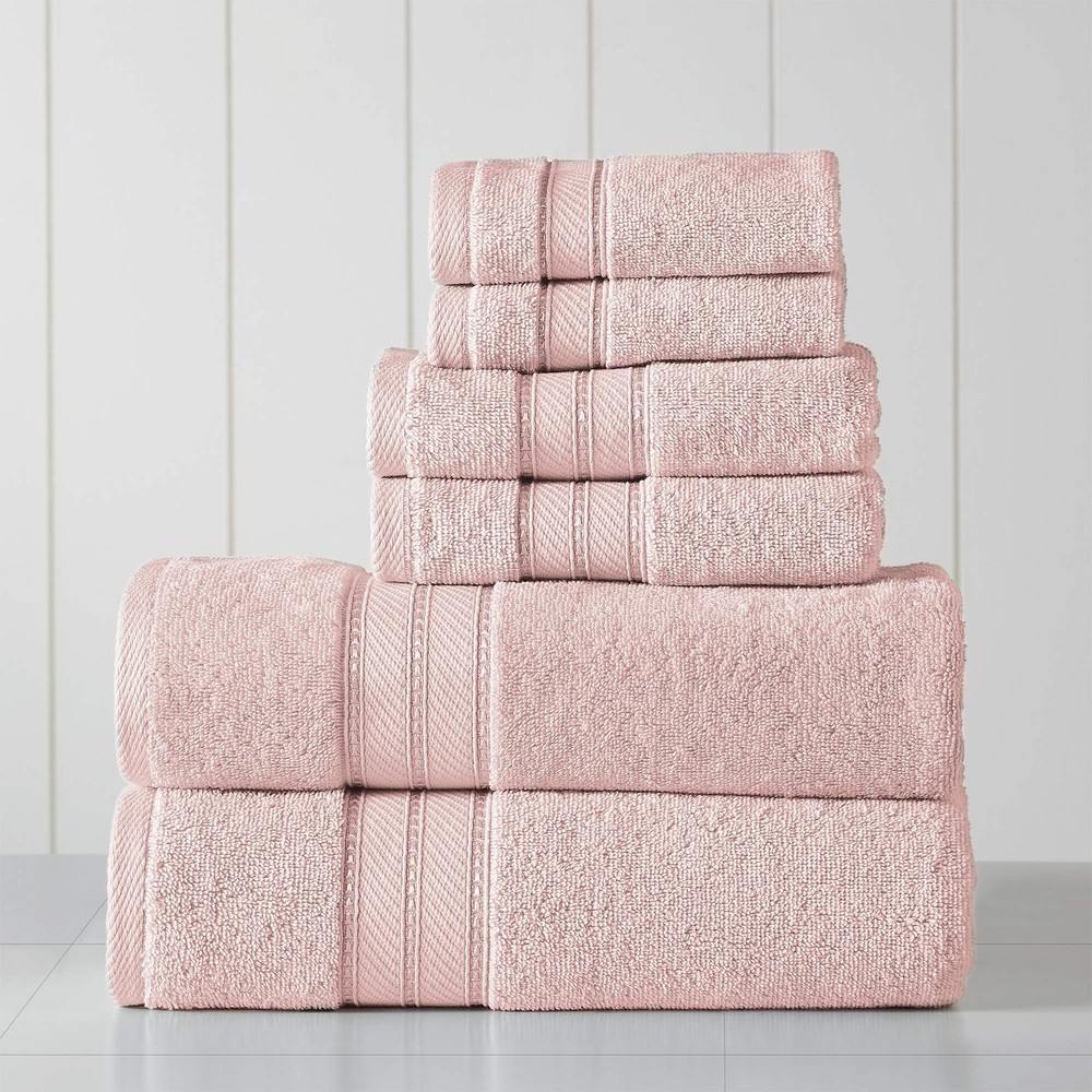 Spun Loft 6-Piece Combed Cotton Towel Set with Bath and Hand Towels