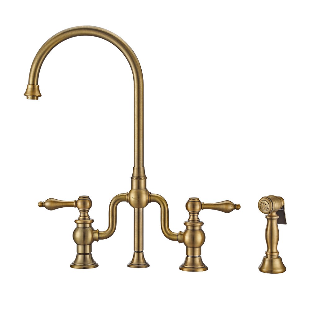 Whitehaus WHTTSLV3-9773-NT Twisthaus Plus 1.5 GPM Widespread - Brass