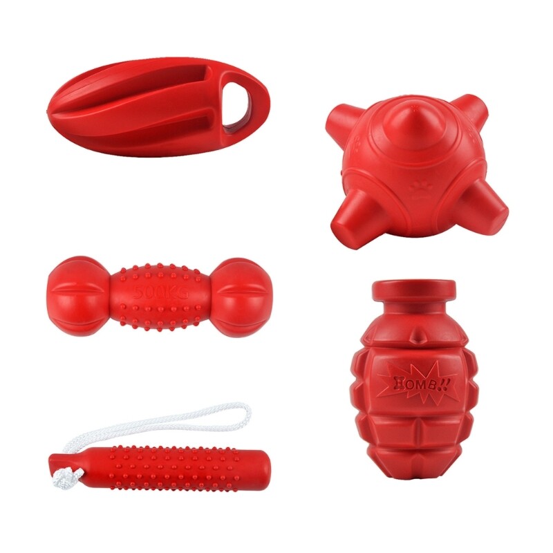 Dog Teething Toy Indoor Playful Soft TPR Toy for Boredom Dog Chewing Teether Toy
