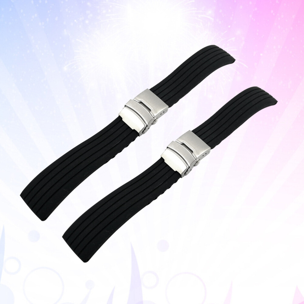 Rubber Watch Band Strap Watch Strap 18mm Silicone Watch Band Rubber Watch Strap