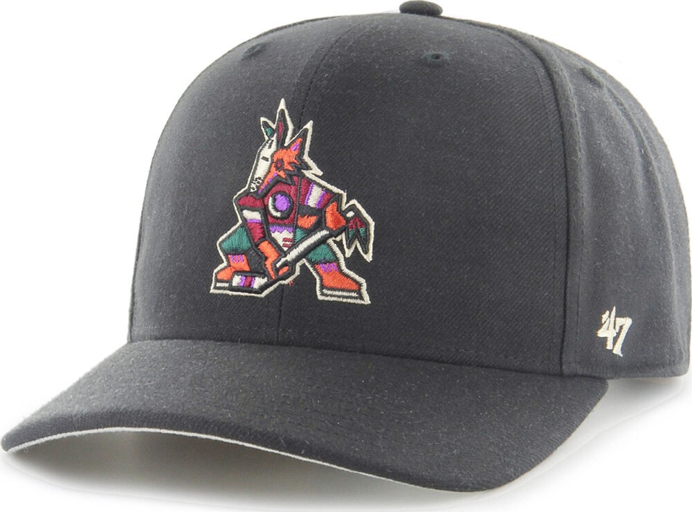 47 Brand Arizona Coyotes Cold Zone Black Curved Visor Cap Snapback