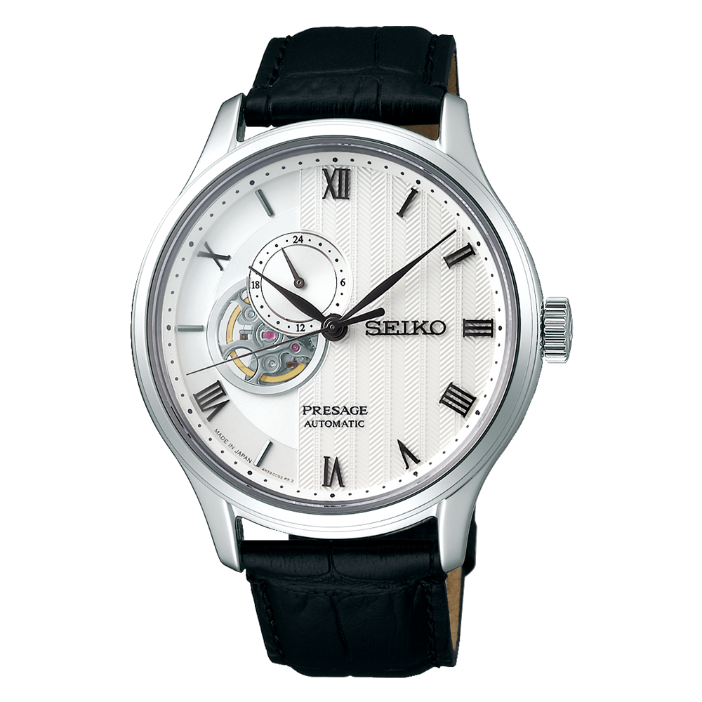 Seiko Presage Japanese Garden 41.8 MM Automatic White Dial Watch SSA379J1
