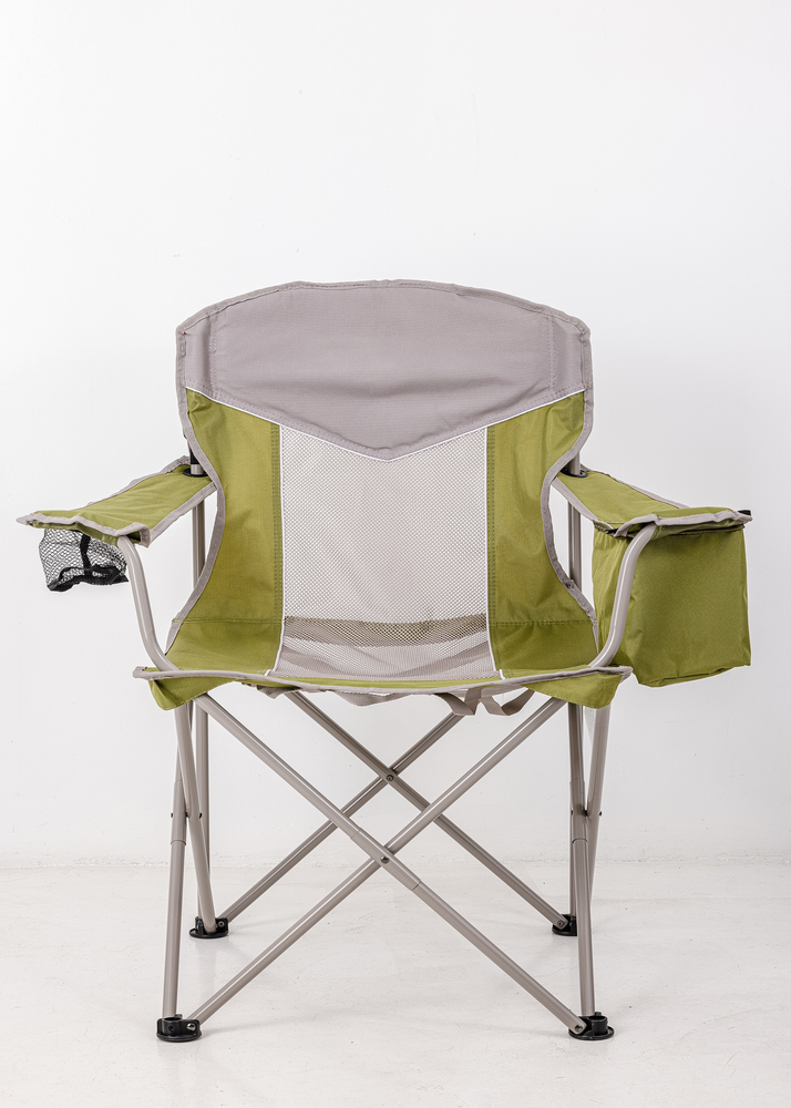 Ozark Trail Oversized Mesh Cooler Chair, Basil Leaf/Taupe