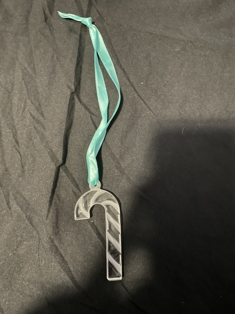 Tiffany & Co Crystal Christmas Ornament Candy Cane