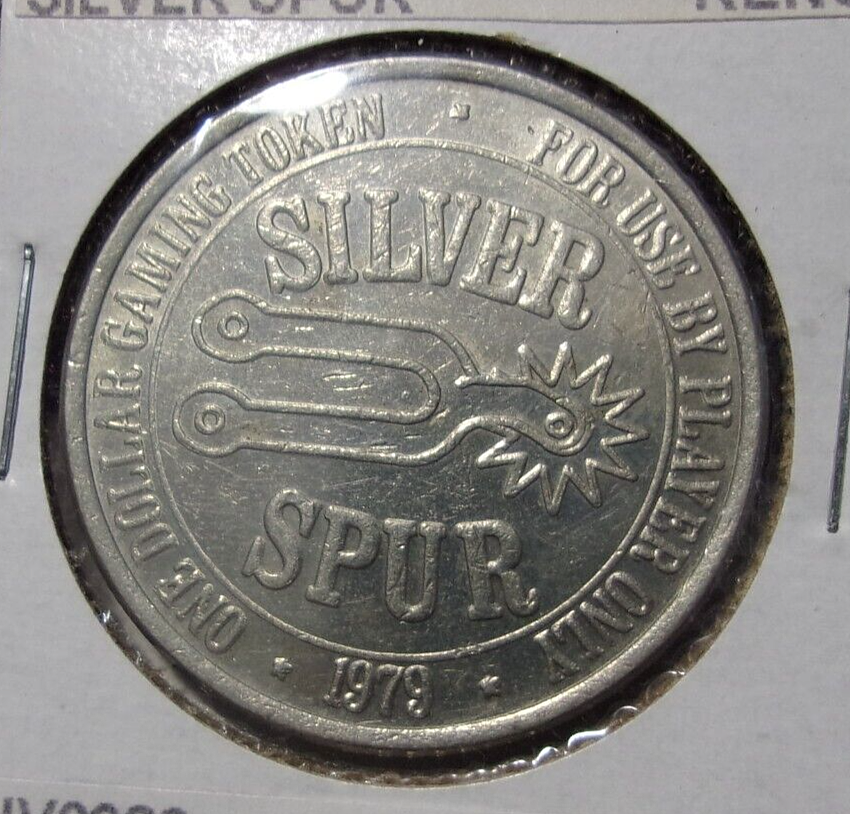 SILVER SPUR HOTEL CASINO 1979 $1 ONE DOLLAR GAMING COIN/TOKEN - Reno, NV