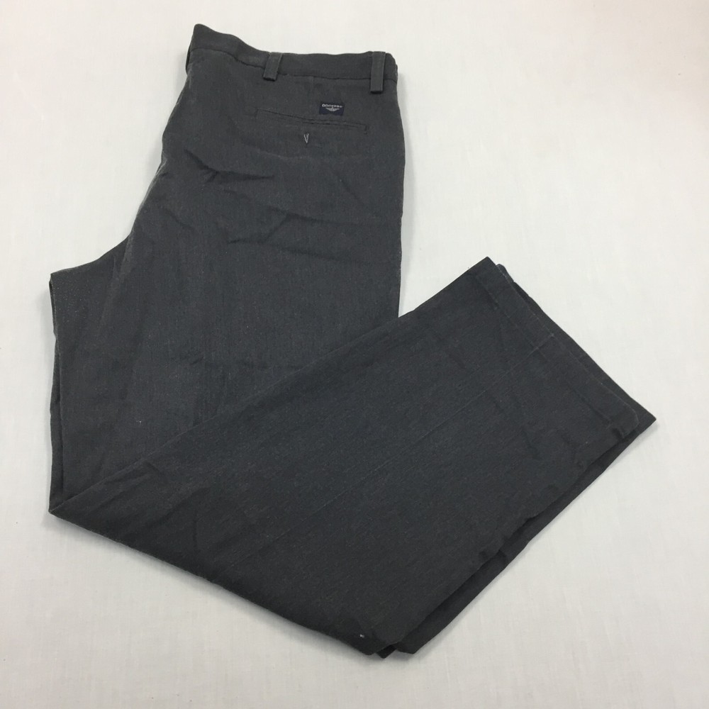 Dockers Chino Trousers Cotton Pants Straight Fit Mens Size 40W 32L Grey