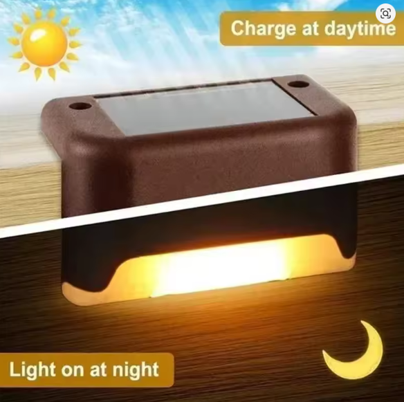 12-Pack Solar LED Garden Lights for Outdoor Stairs & Deck