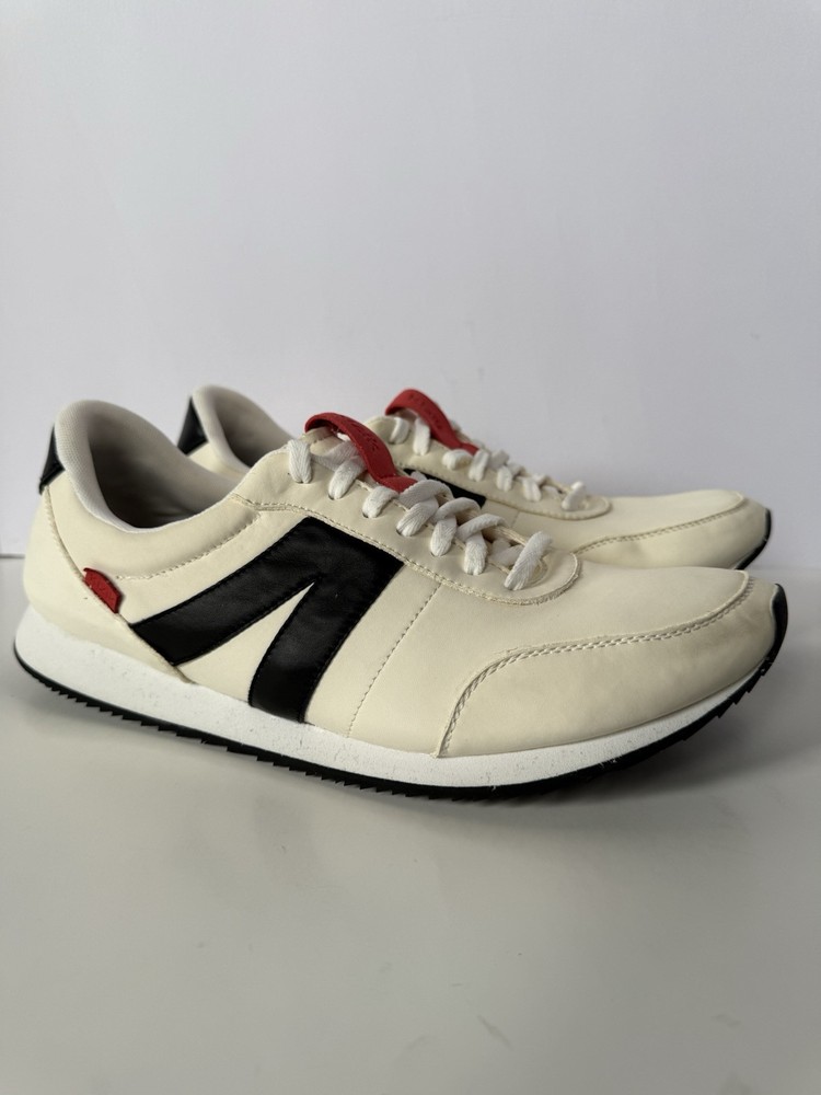 Kizik Milan Optic White Men Size 14 Athletic Comfort Suede Sneaker