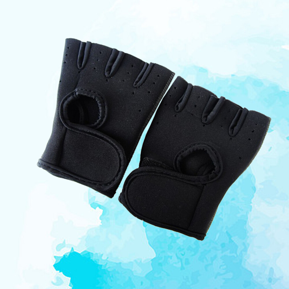 Weight Lifting Gloves Gym Sports Premium Material Finger Protection Fitness