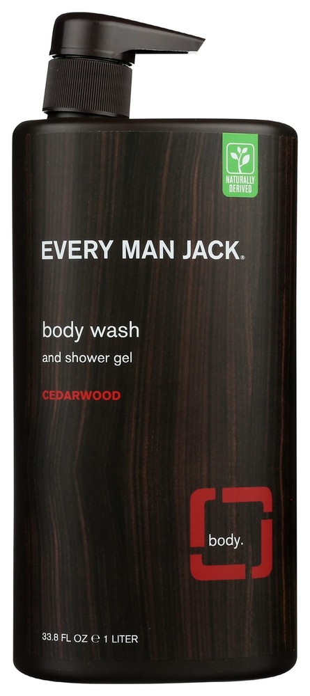 Cedarwood Scent Body Wash & Shower Gel, Paraben Free, Natural, 33.8 Fluid Oun...