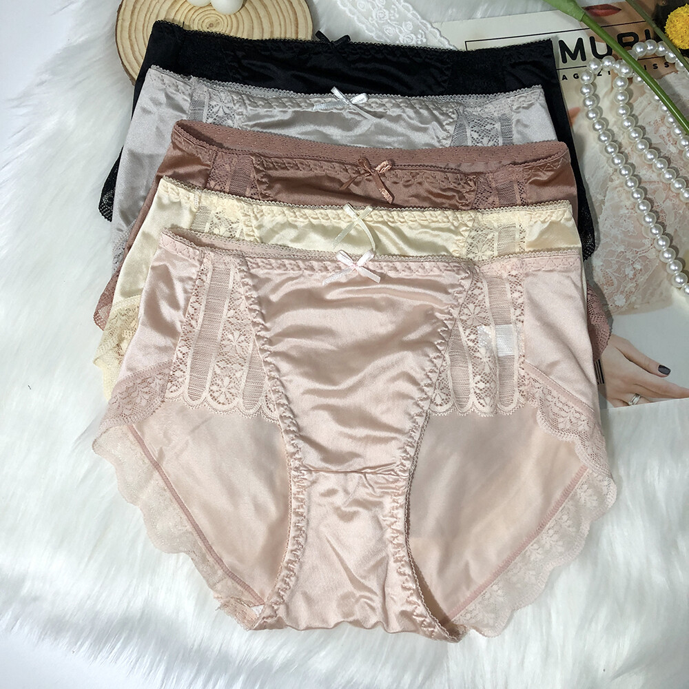 Lot 5 Packs Sexy Womens Satin Panties French Underwear Ladies Briefs Lingeries