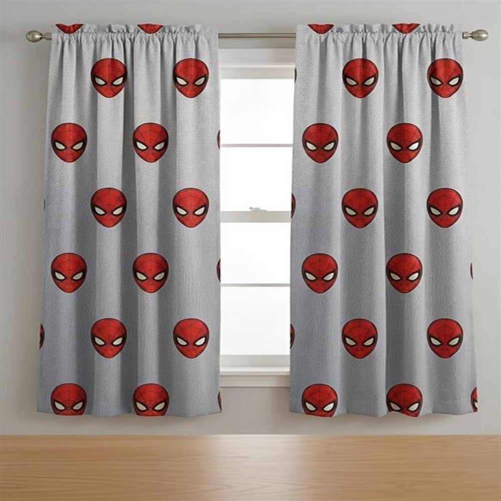 Spiderman Window Curtain Panels for Kids Room - 2 Panels - 41